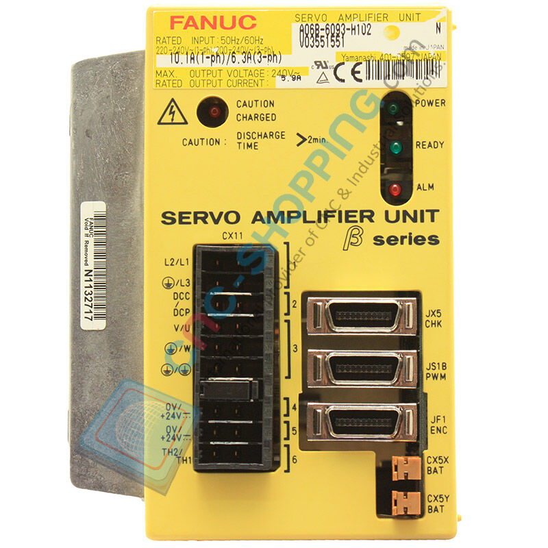 新古FANUC SERVO AMPLIFIER UNIT A06B-6093-H113(EAVR60706C010)